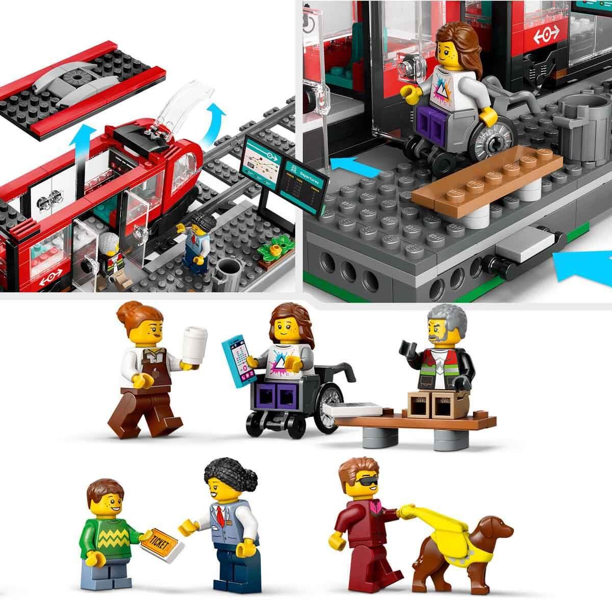 Lego City Şehir Merkezi Tramvay İstasyonu 60423 811 Parça