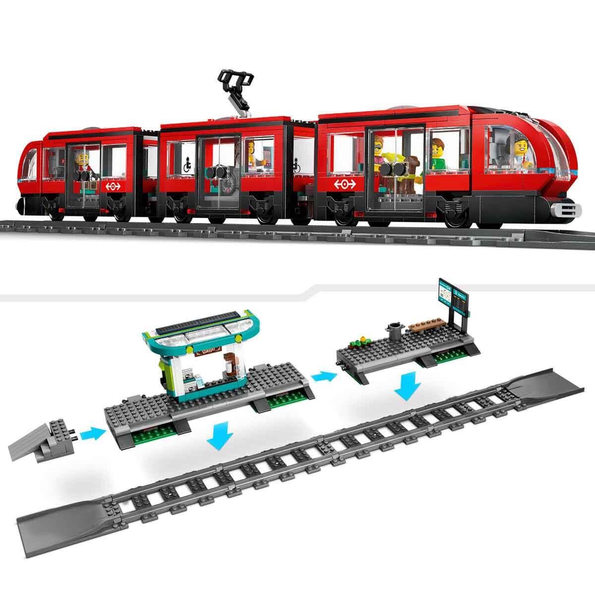 Lego City Şehir Merkezi Tramvay İstasyonu 60423 811 Parça