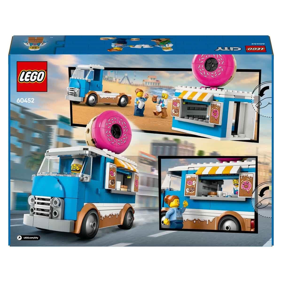 Lego Donut Kamyonu Yaratıcı Oyuncak Yapım Seti 196 Parça LSC60452