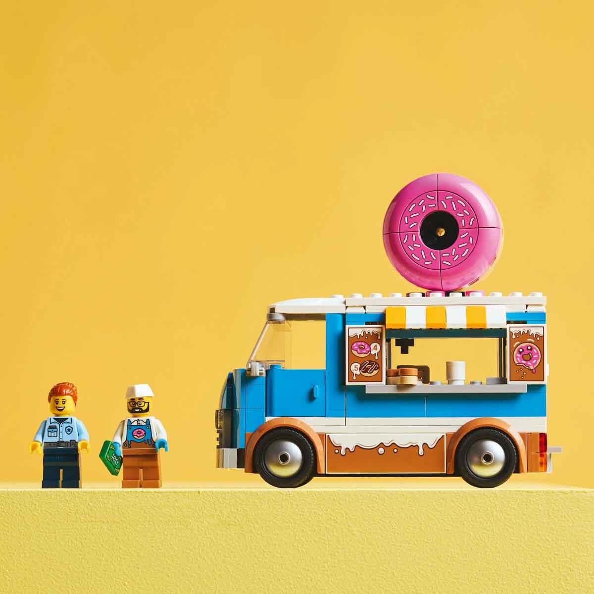 Lego Donut Kamyonu Yaratıcı Oyuncak Yapım Seti 196 Parça LSC60452