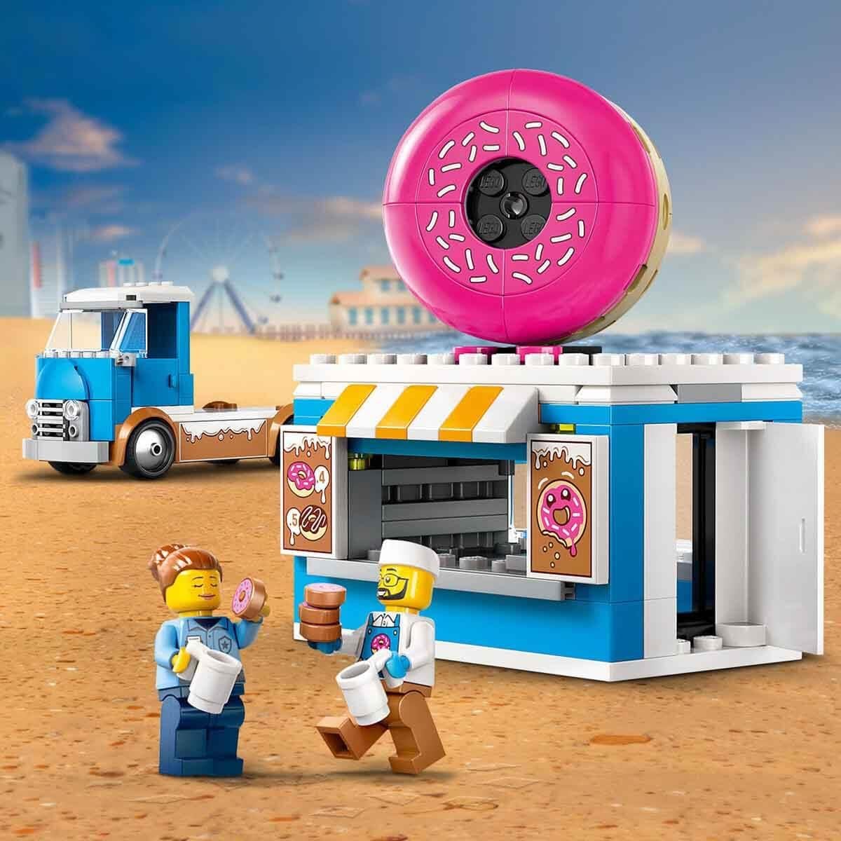 Lego Donut Kamyonu Yaratıcı Oyuncak Yapım Seti 196 Parça LSC60452