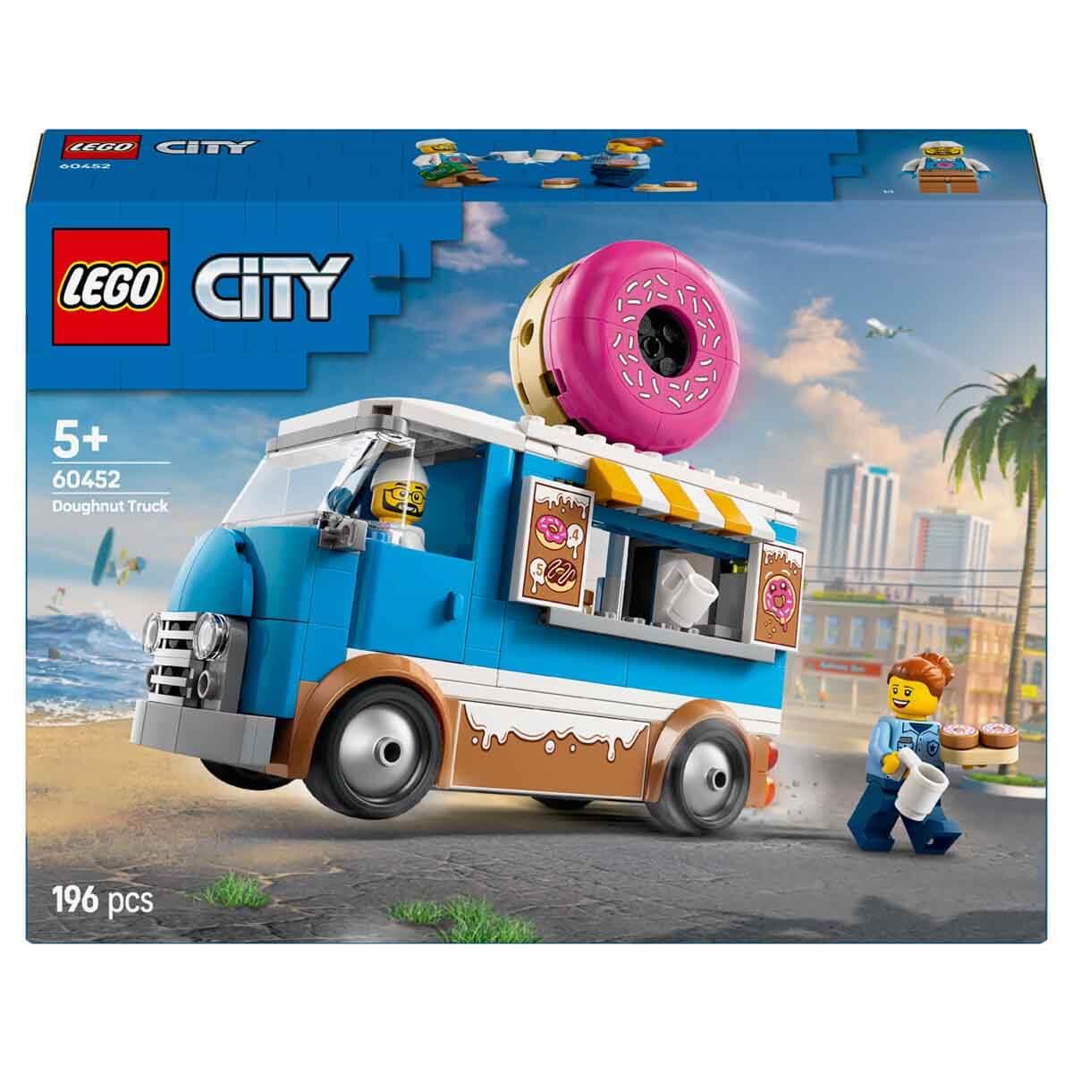 Lego Donut Kamyonu Yaratıcı Oyuncak Yapım Seti 196 Parça LSC60452