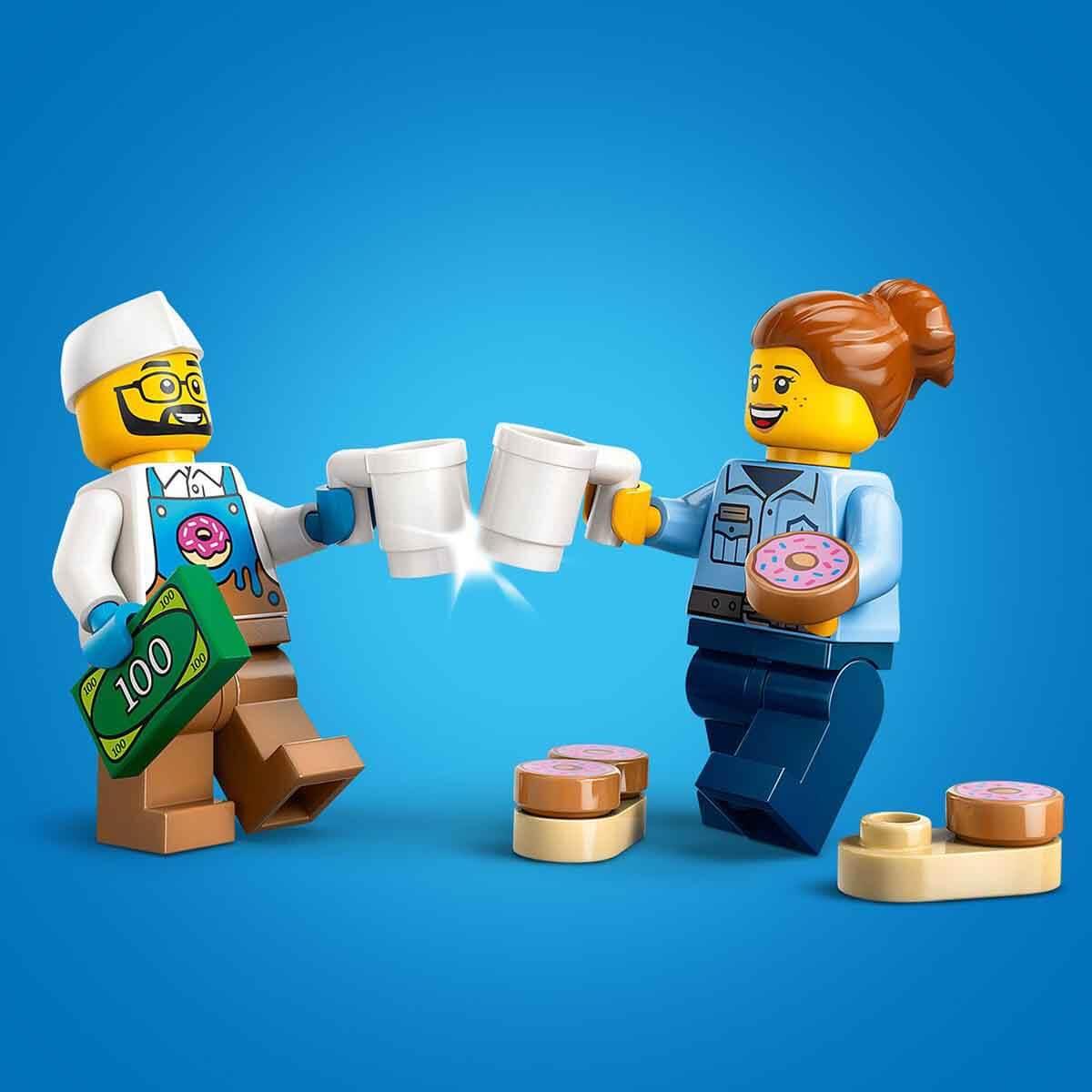 Lego Donut Kamyonu Yaratıcı Oyuncak Yapım Seti 196 Parça LSC60452