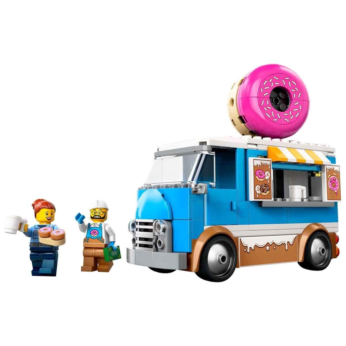 Lego Donut Kamyonu Yaratıcı Oyuncak Yapım Seti 196 Parça LSC60452