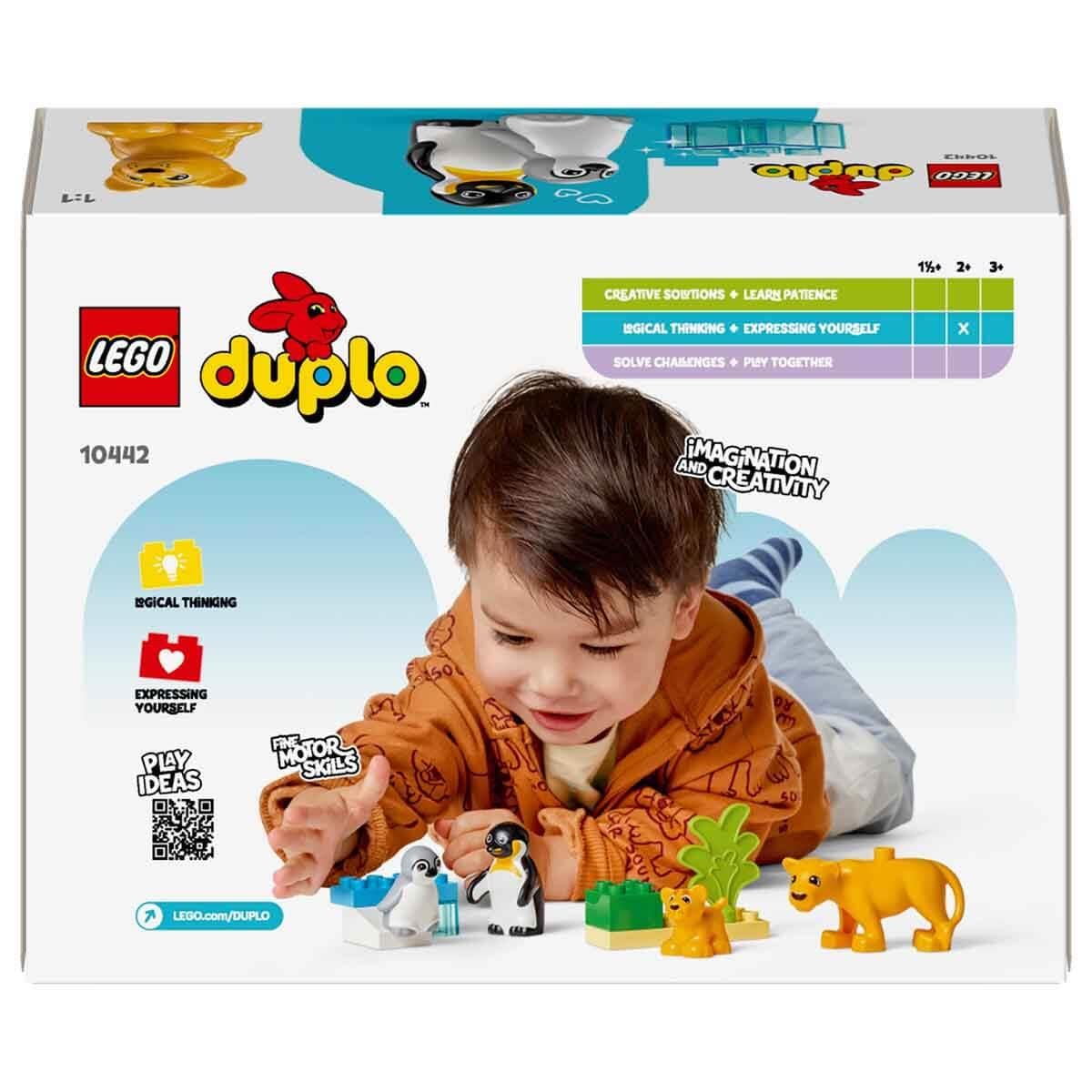 Lego Duplo Kasabası Vahşi Hayvan Aileleri: Penguenler ve Aslanlar 10442 10 Parça