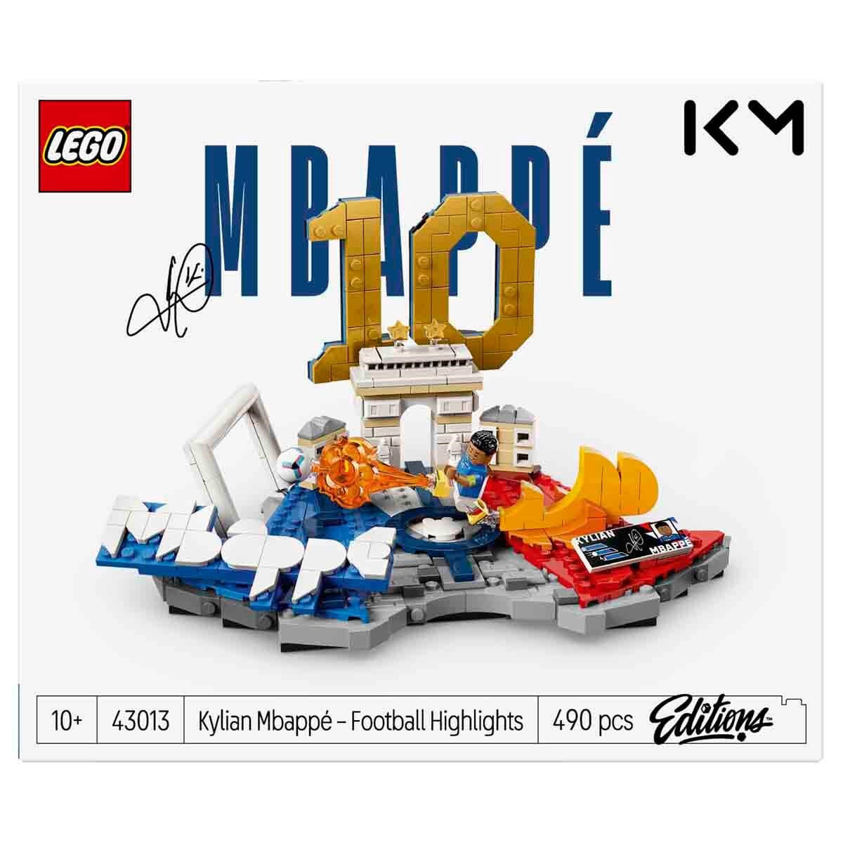 Lego Editions Kylian Mbappé – Unutulmaz Futbol Anları 43013 - 10 Yaş ve Üzeri Çocuklar için Dekoratif Futbol Modeli Yapım Seti (490 Parça)