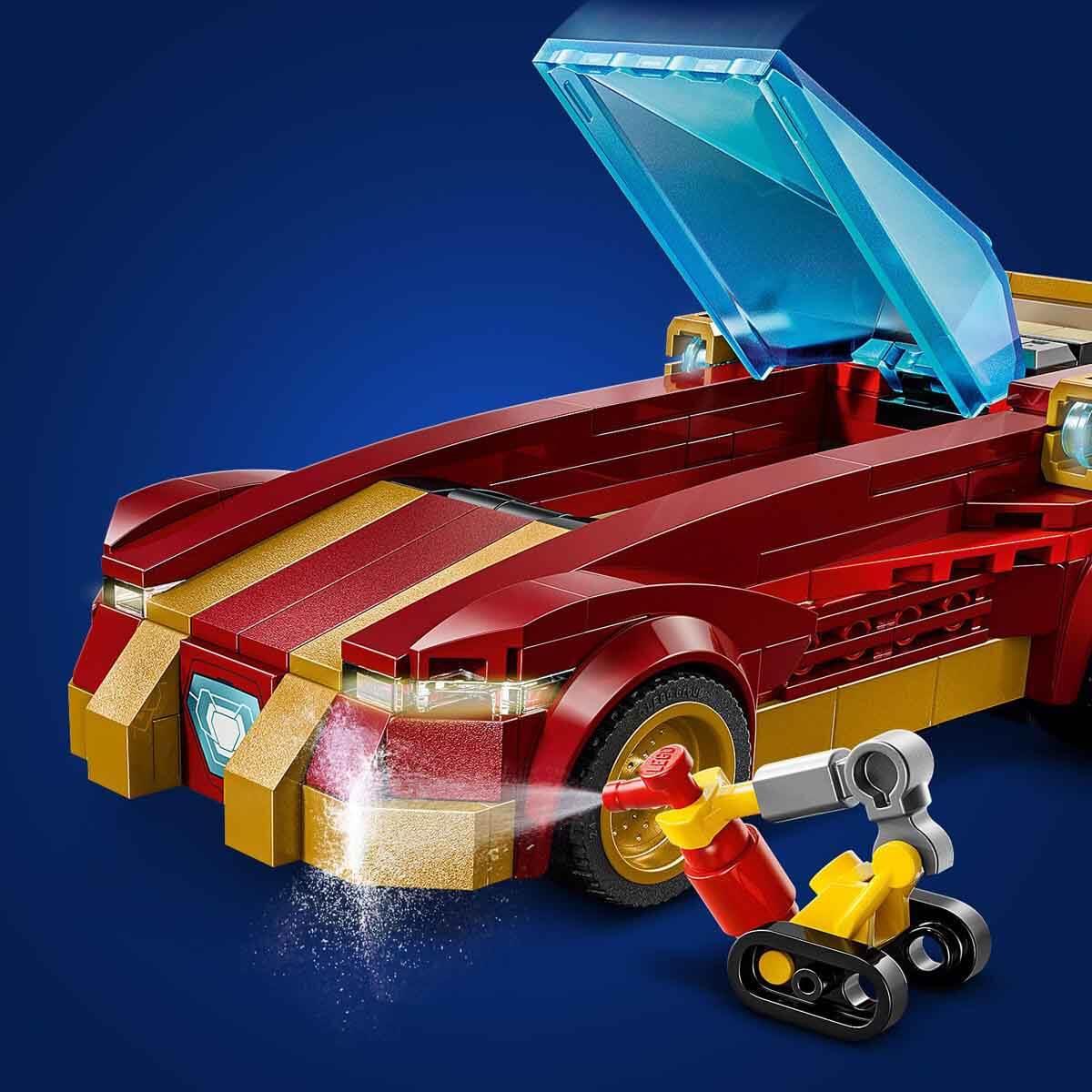 Lego Marvel Iron Man Arabası ile Black Panther, Red Hulk'a Karşı 76310