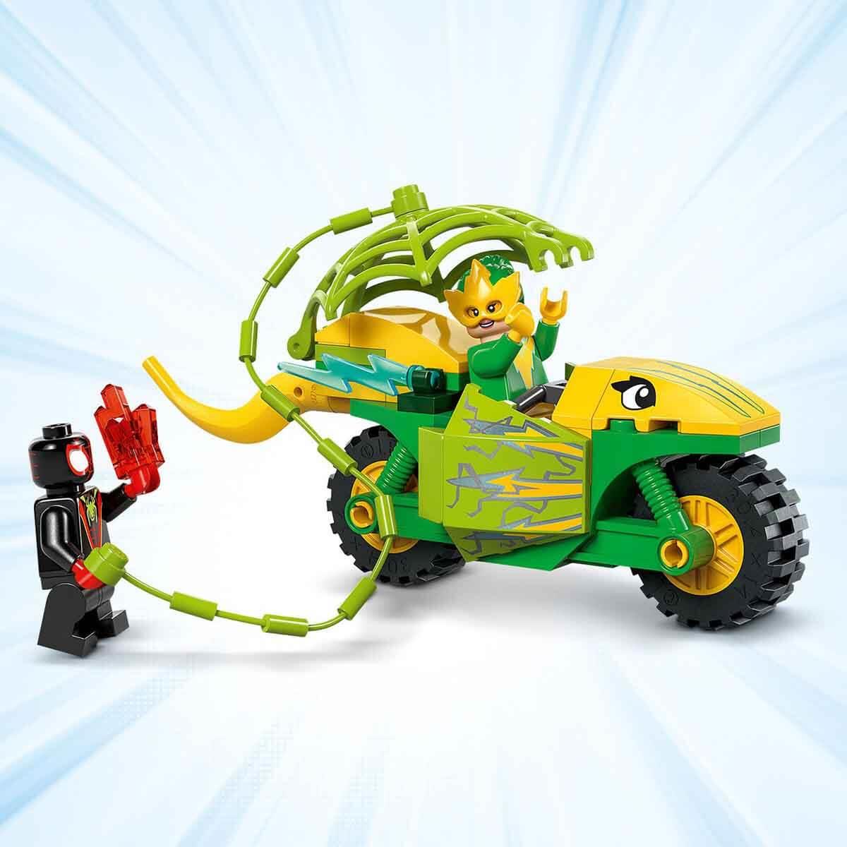 Lego Marvel Spidey ve İnanılmaz Arkadaşları Spin ve Electro Dinozor Aracı Takibi 11198 124 Parça