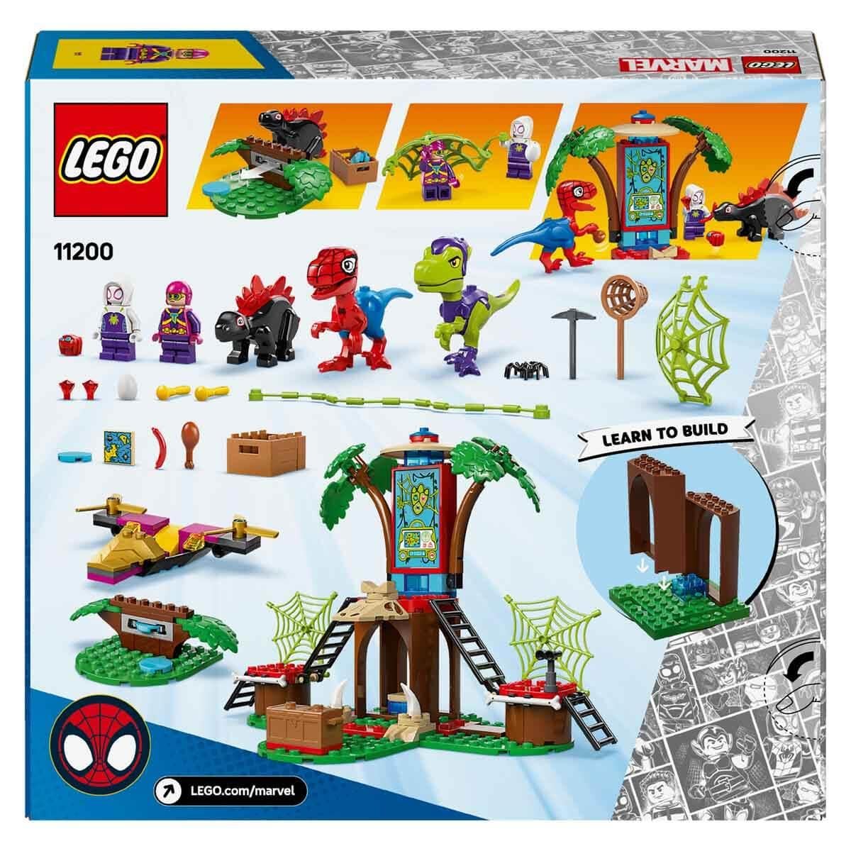 Lego Marvel Spidey ve İnanılmaz Arkadaşları Ağaç Ev Karargahında Spidey ve Gobby'nin Raptor Savaşı 11200 143 Parça