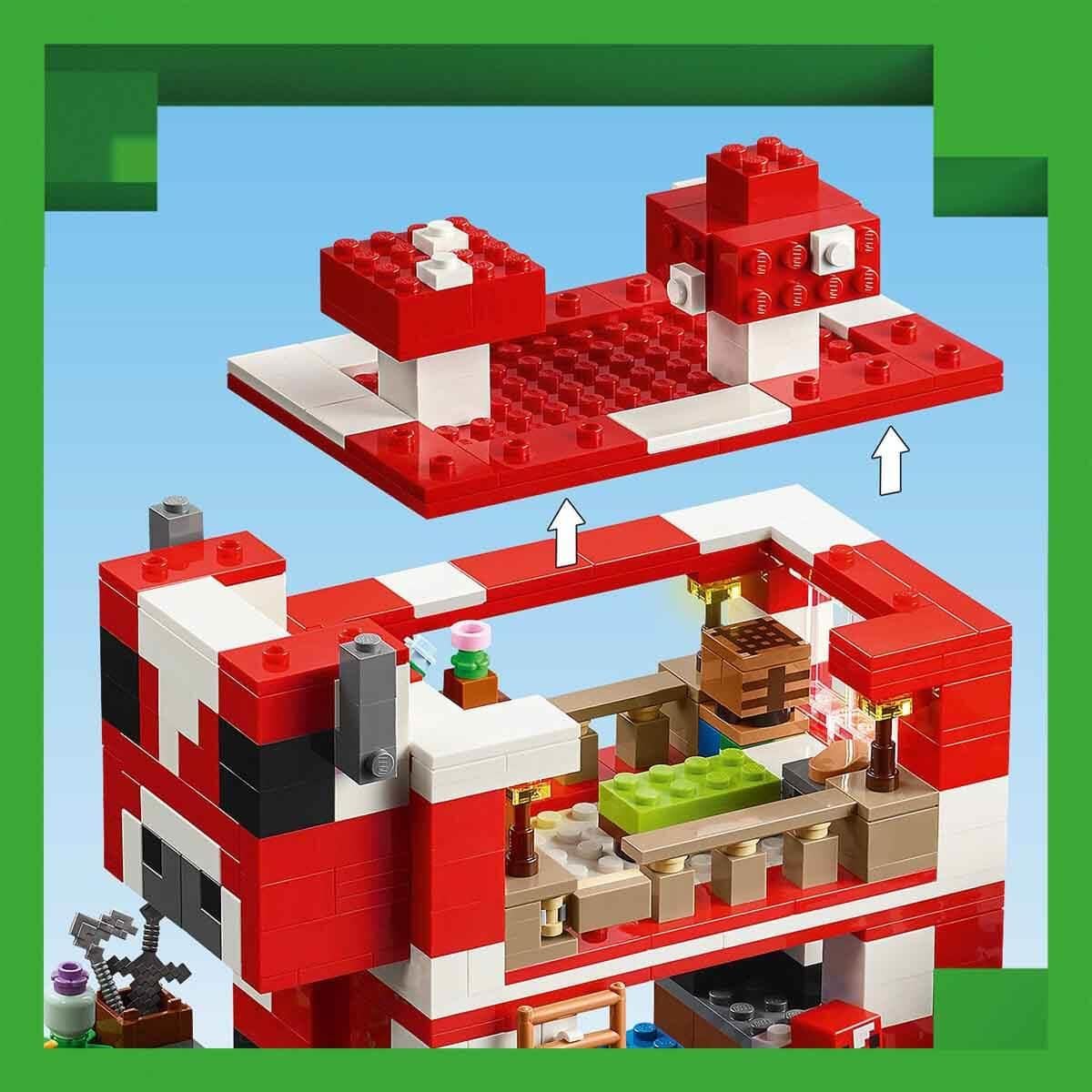 Lego Minecraft Mooshroom Evi 21270 500 Parça