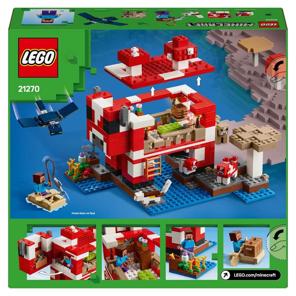 Lego Minecraft Mooshroom Evi 21270 500 Parça