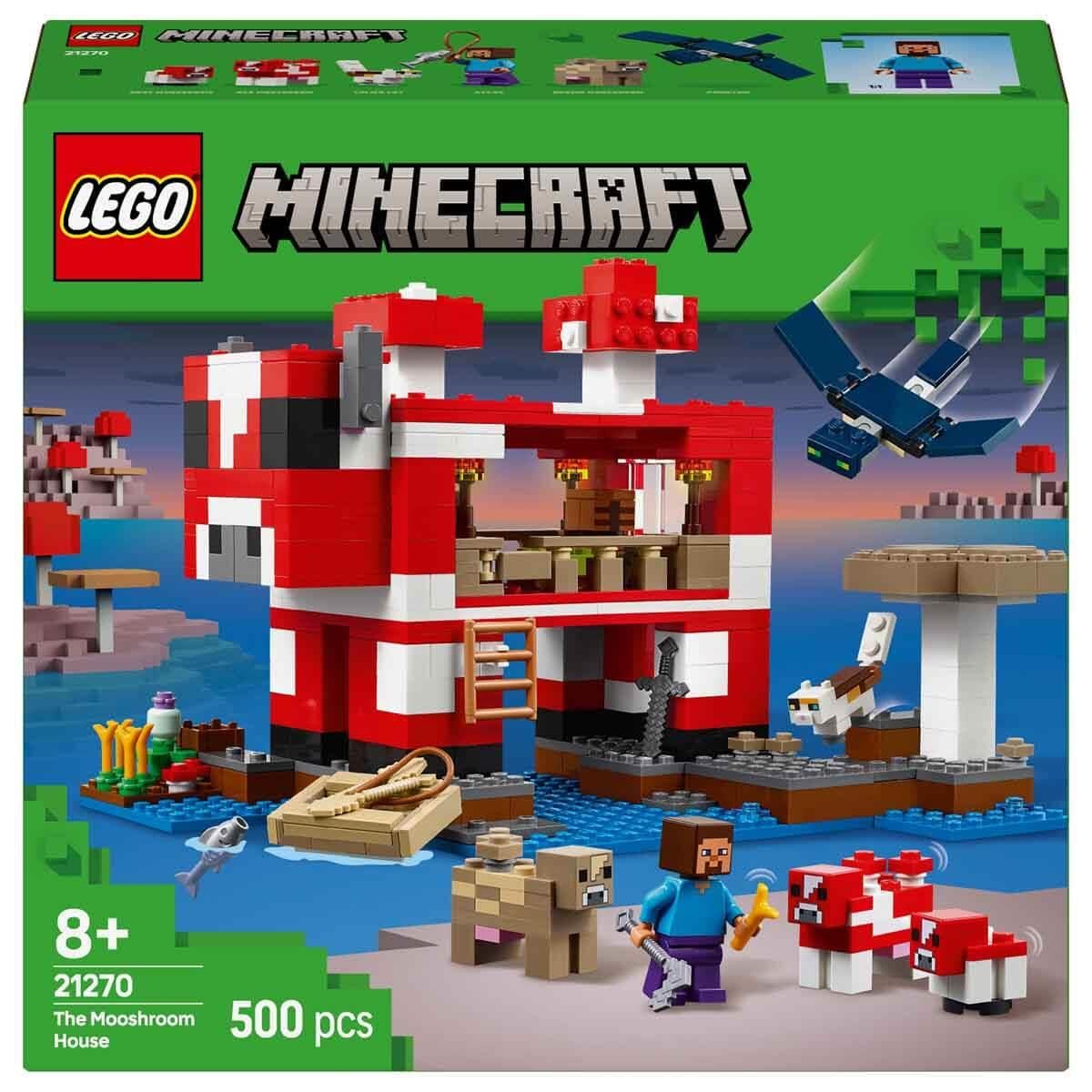 Lego Minecraft Mooshroom Evi 21270 500 Parça