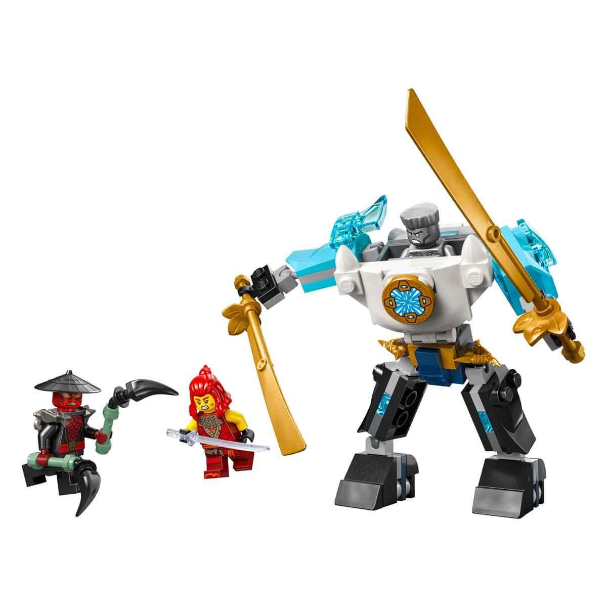 Lego Ninjago Zane'in Savaş Zırhı Mech'i 71827 - 6 Yaş ve Üzeri Çocuklar için 3 Minifigürlü Yaratıcı Oyuncak Yapım Seti 92 Parça