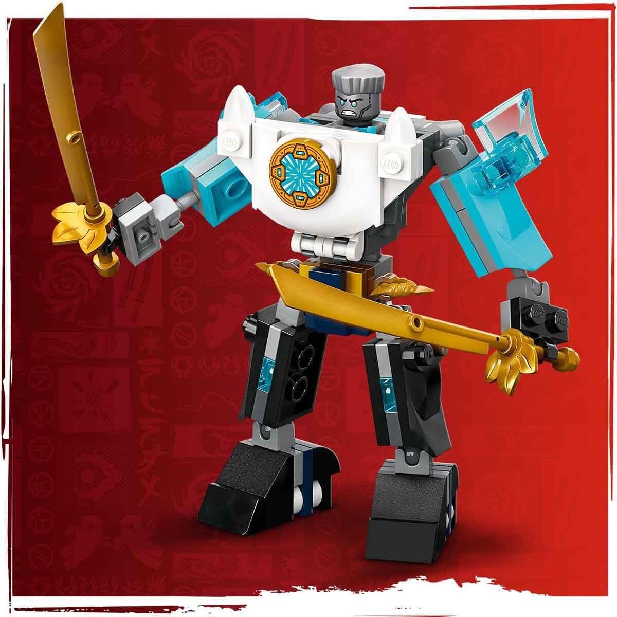 Lego Ninjago Zane'in Savaş Zırhı Mech'i 71827 - 6 Yaş ve Üzeri Çocuklar için 3 Minifigürlü Yaratıcı Oyuncak Yapım Seti 92 Parça