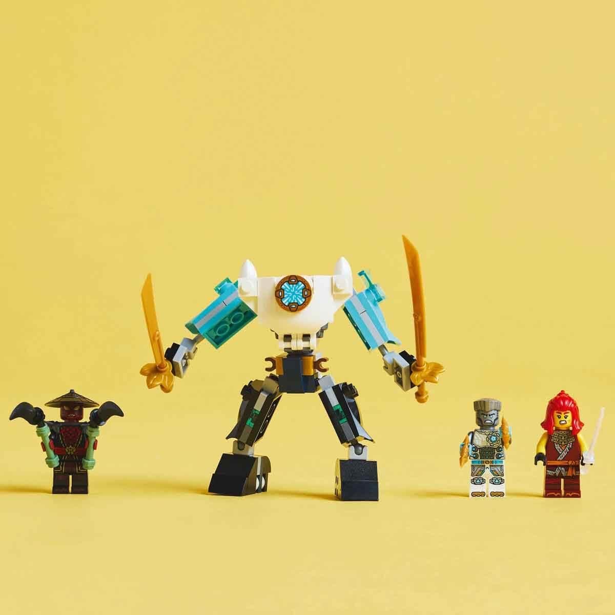 Lego Ninjago Zane'in Savaş Zırhı Mech'i 71827 - 6 Yaş ve Üzeri Çocuklar için 3 Minifigürlü Yaratıcı Oyuncak Yapım Seti 92 Parça