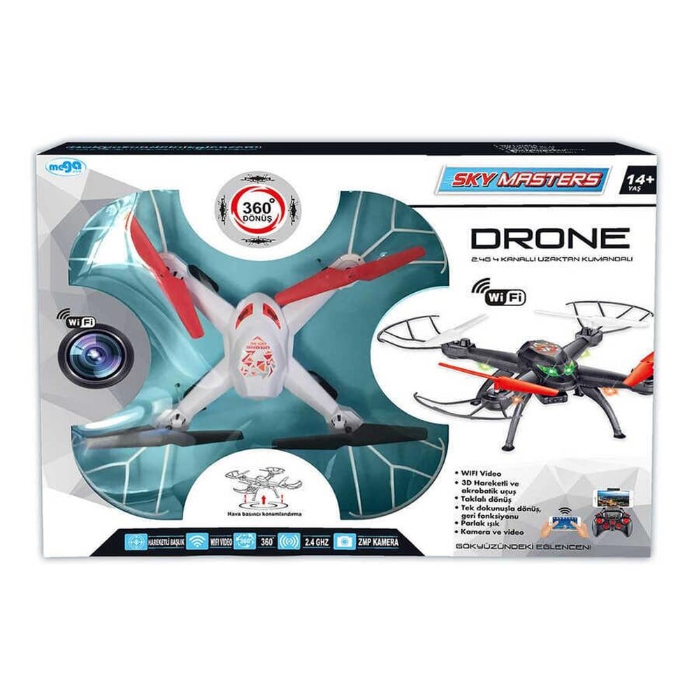 Mega Oyuncak Kameralı Sky Hunter Drone Wifi X01FH2.4G
