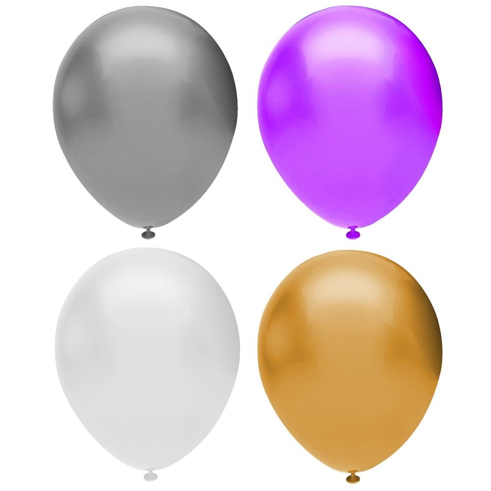 Metalık Karışık Balon 12 Li