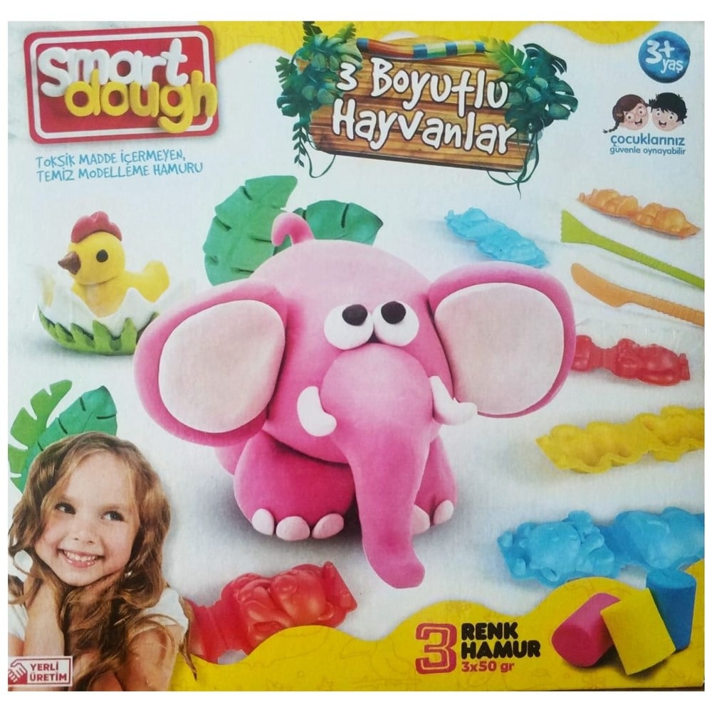 Mgs Oyuncak Mini 3d Hayvan Seti Hamur Kutusu 150 Gr SMD-01-7015