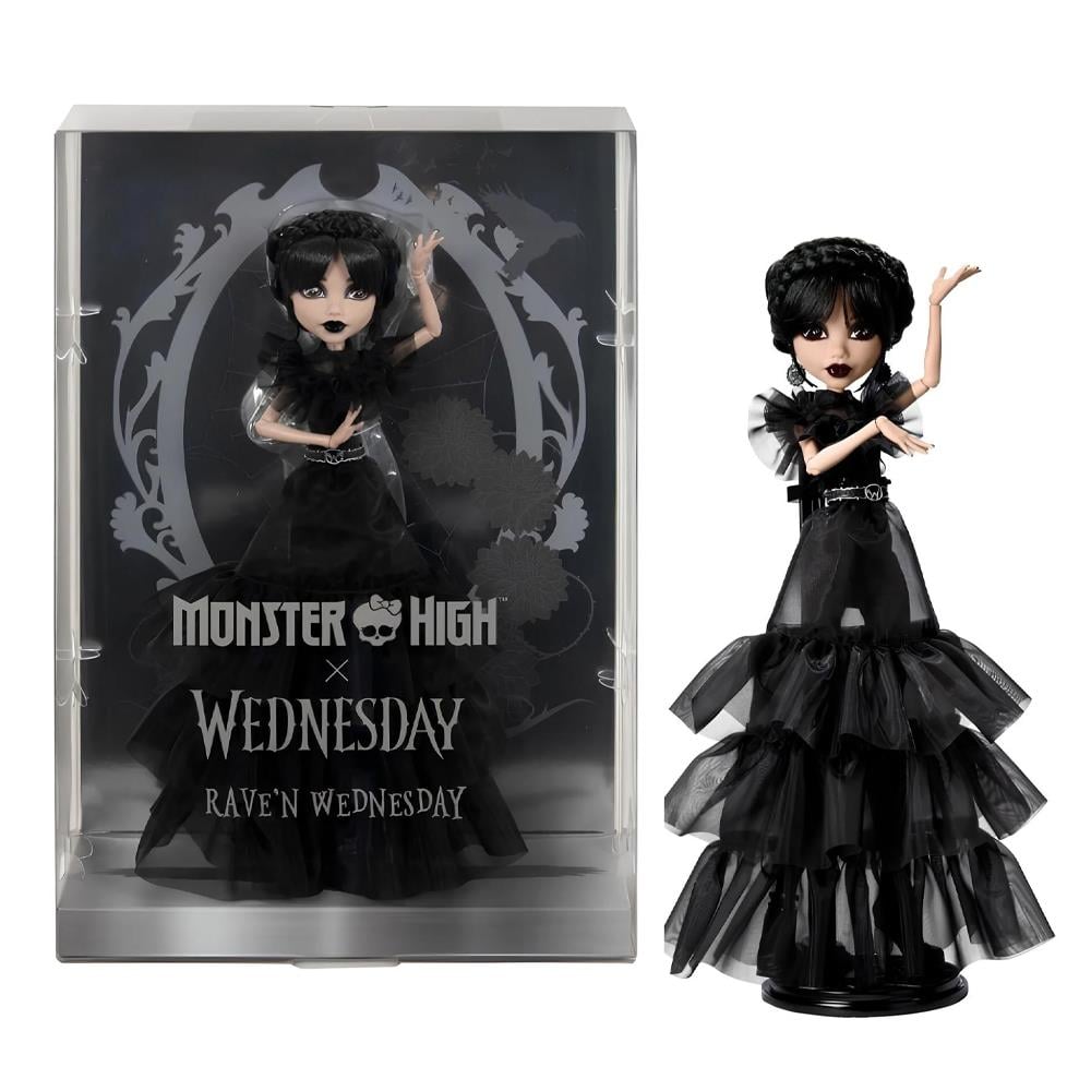 Monster High Wednesday Balo Elbiseli Bebek HXJ03
