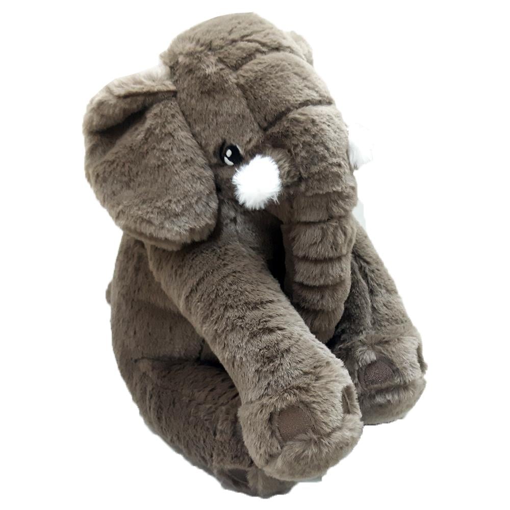 My Friend Oyuncak Peluş Beyaz Dişli Küçük Kahverengi Fil 40 Cm