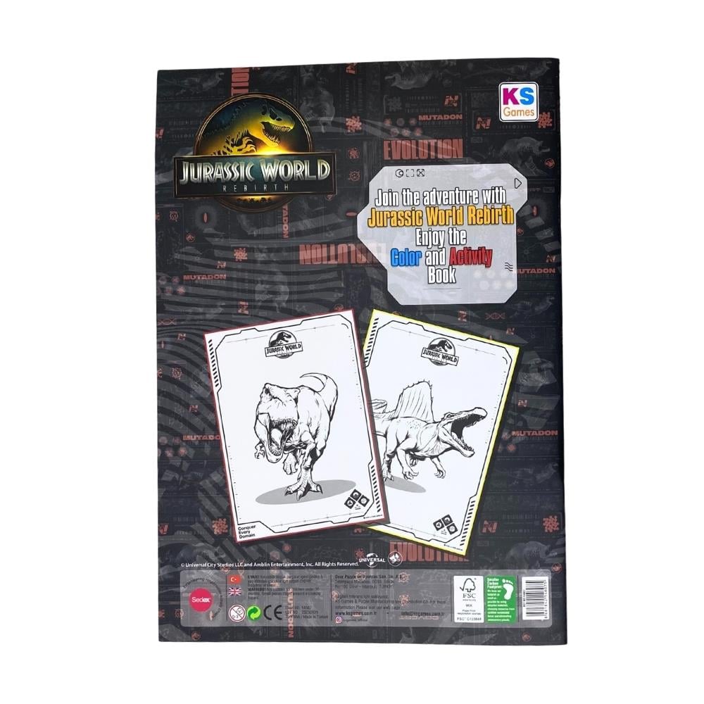 Onur Oyuncak Jurassic World Boyama Ve Aktivite Kitabı 14607