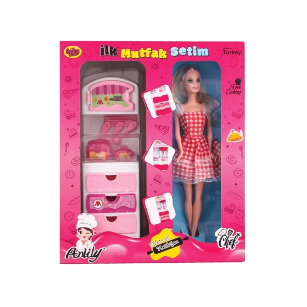 Oydaş Oyuncak İlk Mutfak Setim Çekmeceli Dolap Bebekli OYD-02368