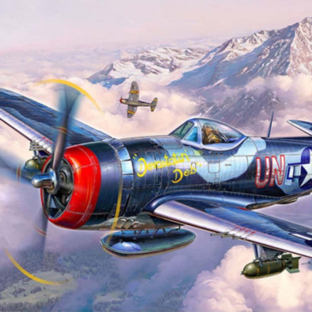 P-47 Thunderbolt Model Uçak Seti 63984 1:72 16 Cm