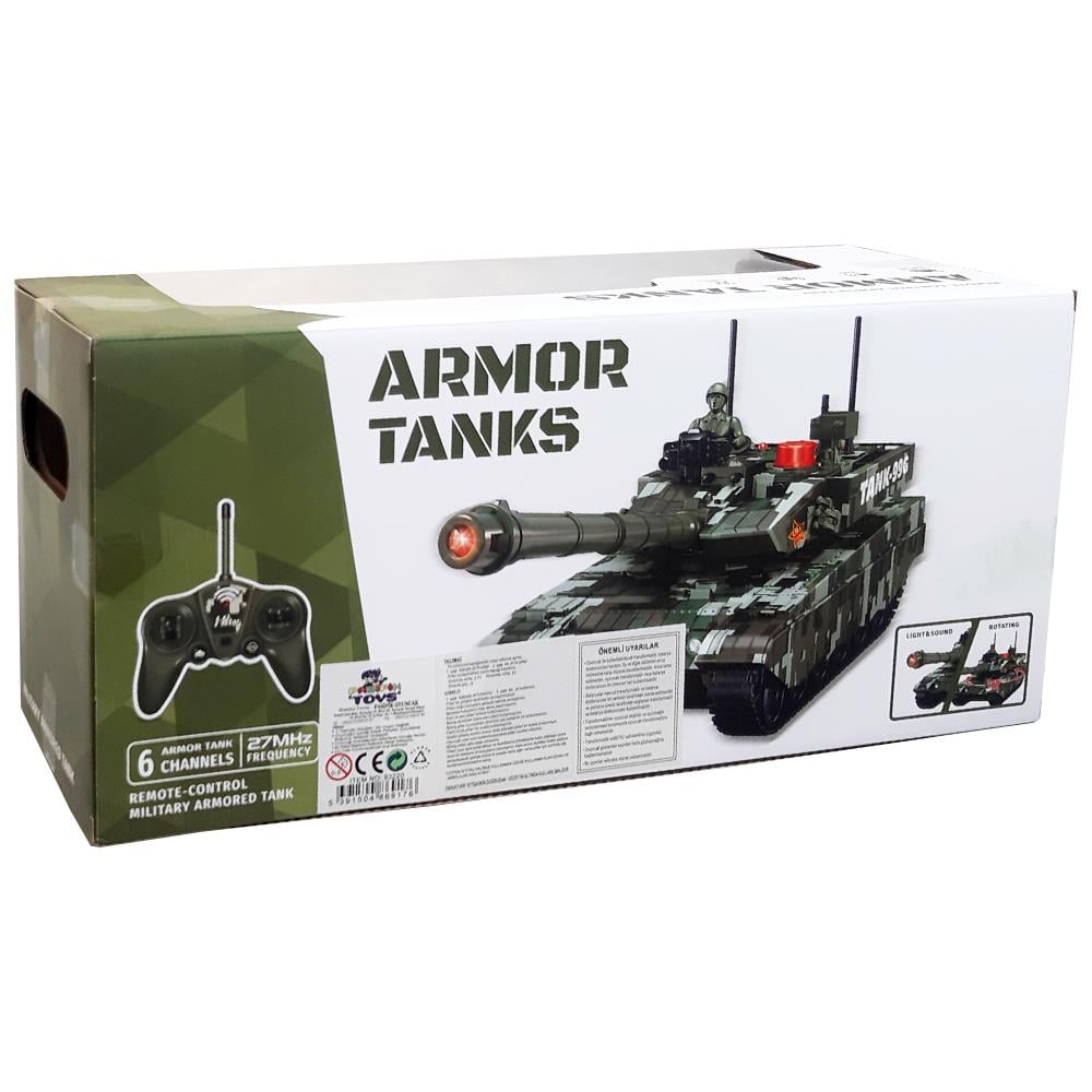 Pasifik Oyuncak Şarjlı Tank 93220 1/12