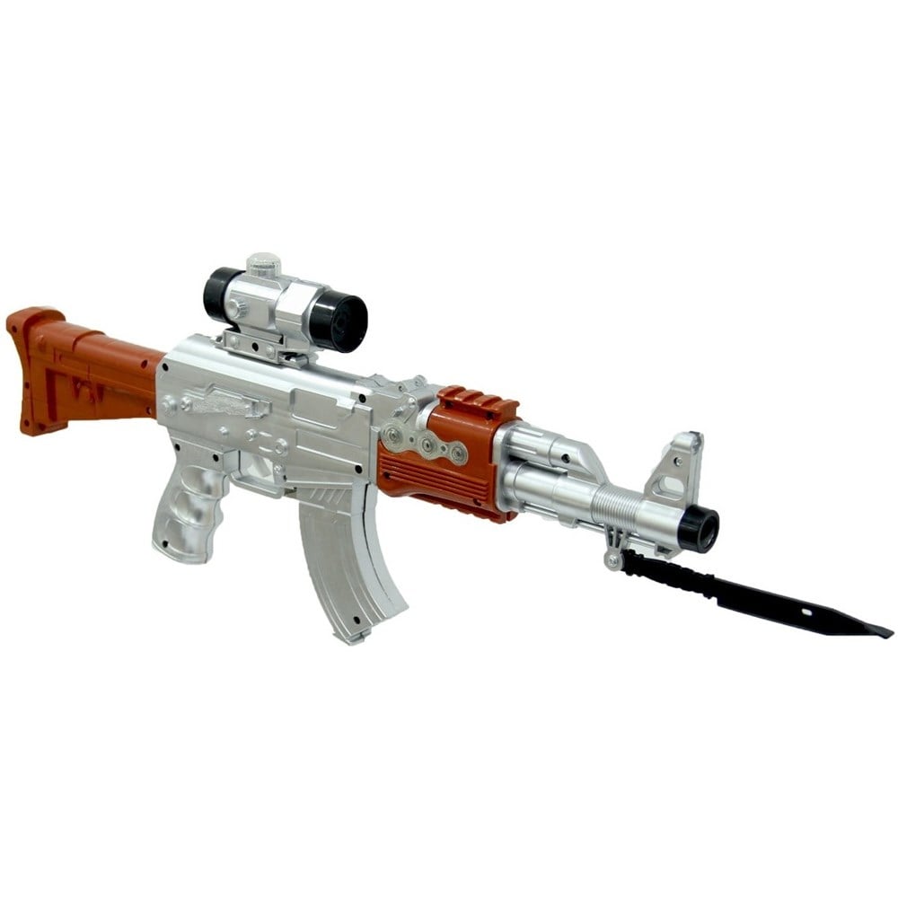 Pilli Işıklı Tüfek 50 Cm FAB.7373