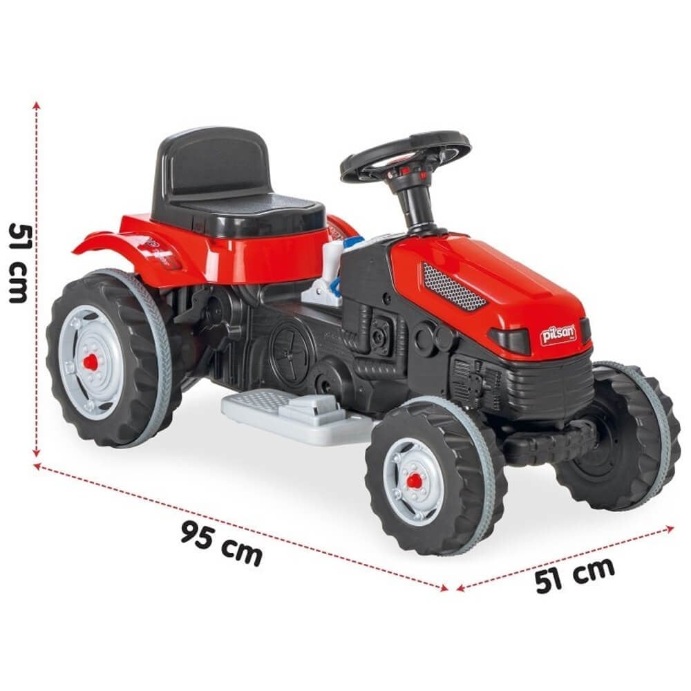 Pilsan Active Tractor 6V Akülü Traktör / Kırmızı