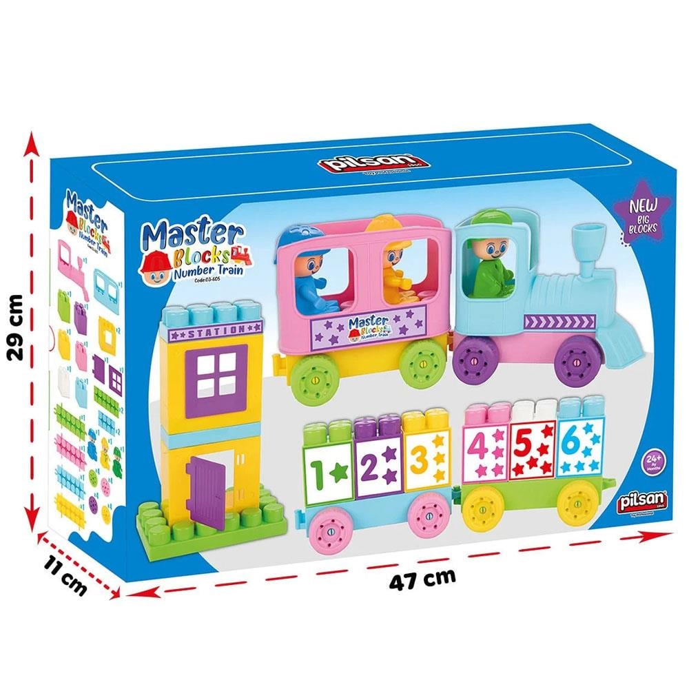 Pilsan Oyuncak Master Bloklar Rakam Treni 03605