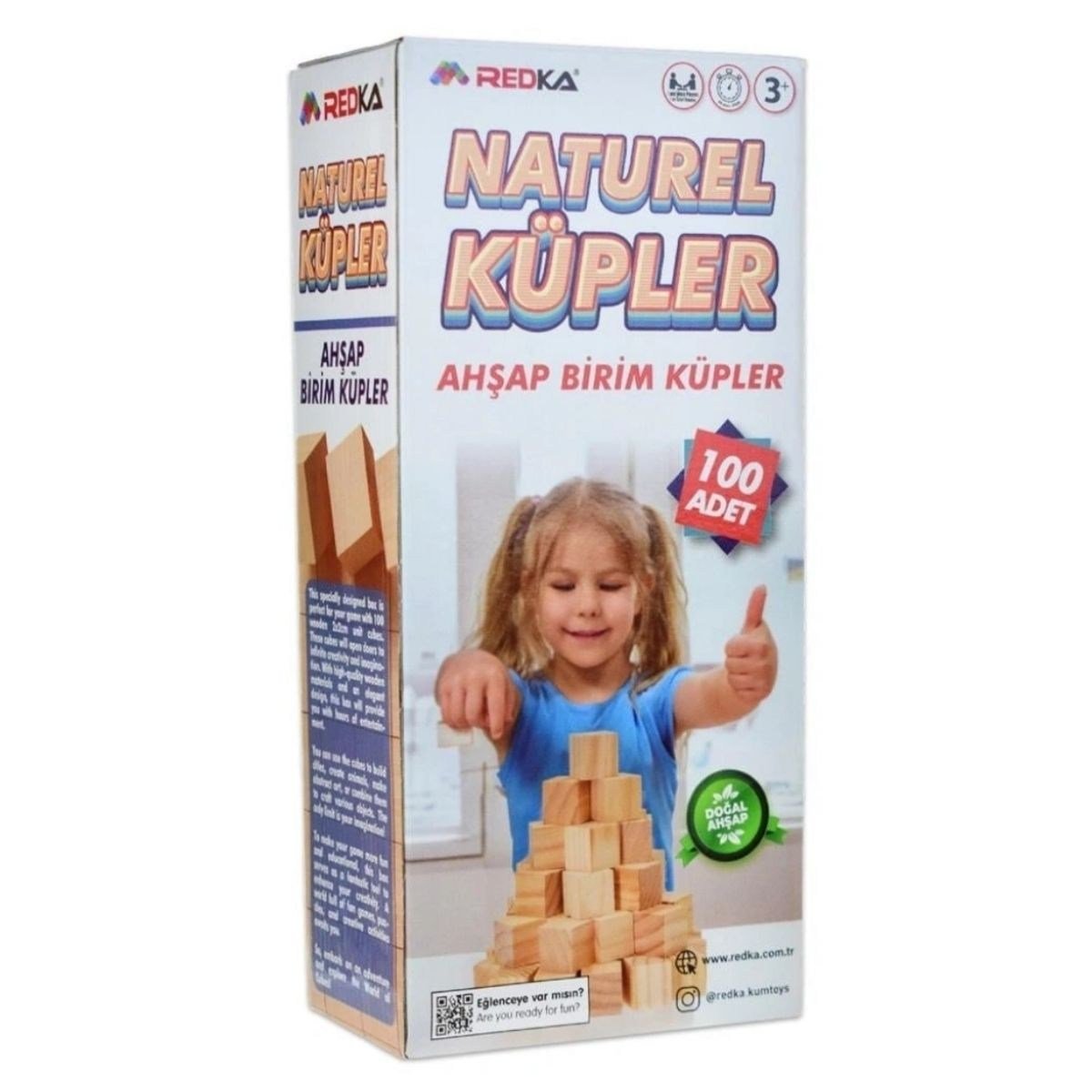 RD5657 REDKA NATUREL AHSAP KUPLER (100 PARCA)