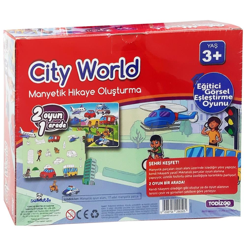 Samatlı Oyuncak City World Manyetik Hikaye Oluşturma 83917