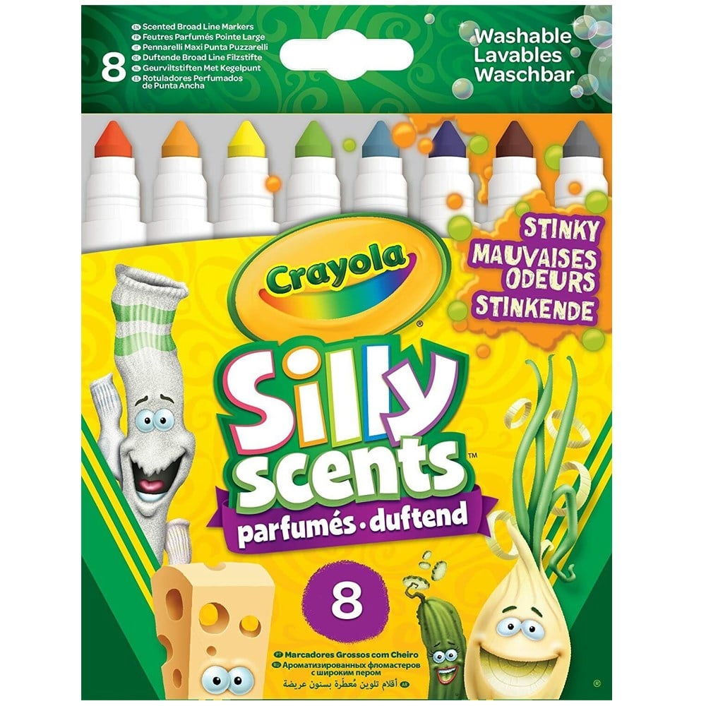 Samatlı Oyuncak Crayola Silly Scents Kalin Keçeli Boya Kalemi 8 Li 58-8267