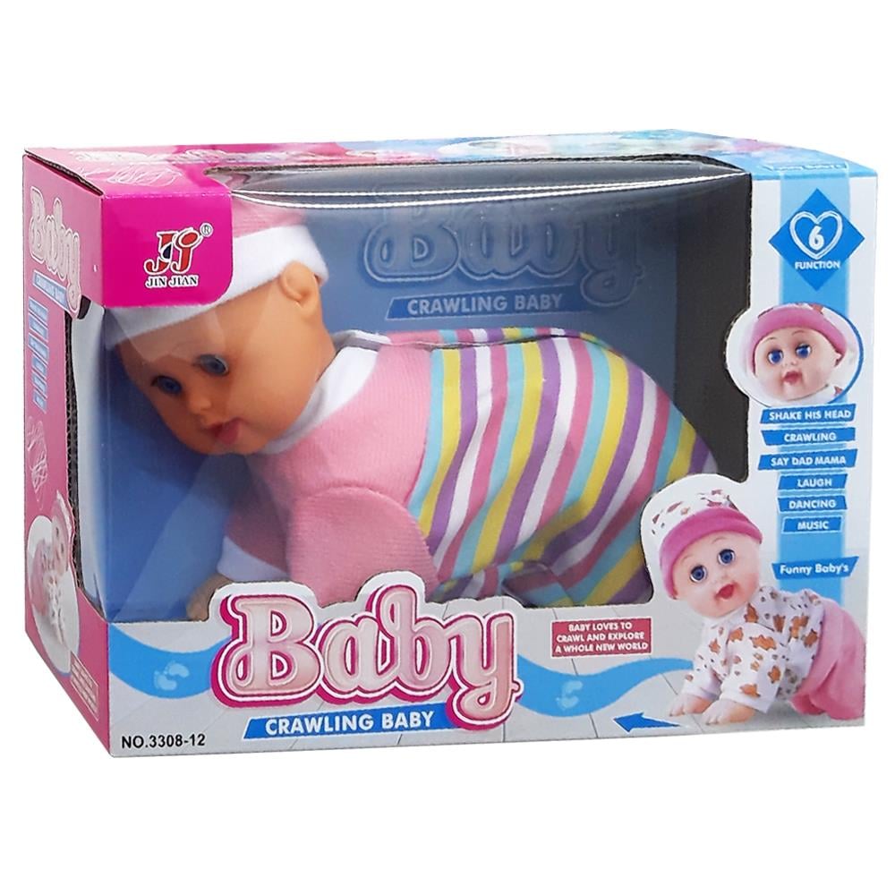 Samatlı Oyuncak Pilli Emekleyen Bebek 3308