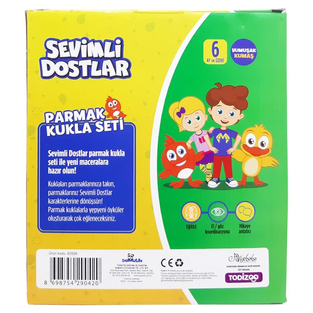 Samatlı Oyuncak Sevimli Dostlar Peluş Kuklası 83926