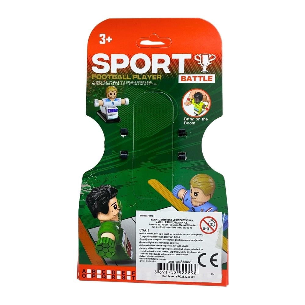 Samatlı Oyuncak Tek Figürlü Futbol Oyunu QX-49