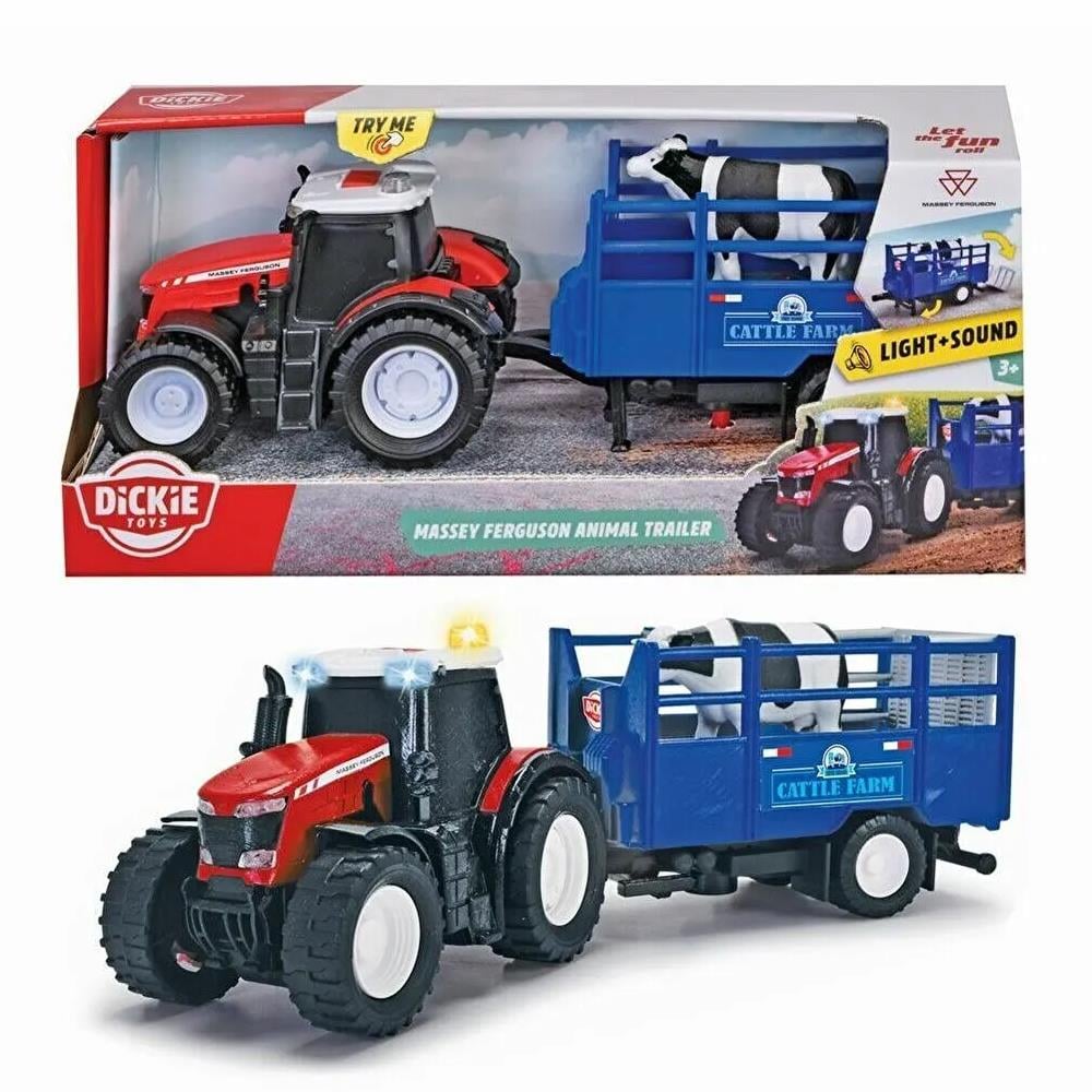 Simba Oyuncak Dickie Massey Ferguson Animal Trailer 203734003