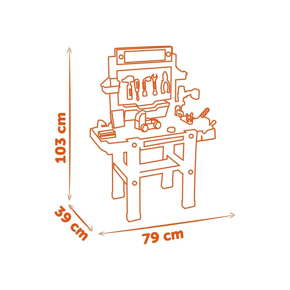 Simba Oyuncak Smoby Black Decker Bricolo Ultimate Çalışma Tezgahı 360730