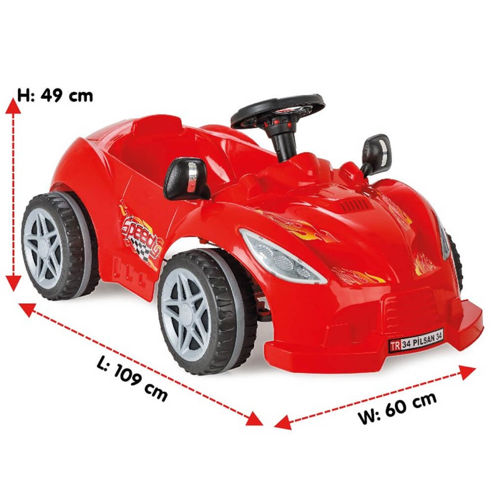 Speedy Pedallı Araba Mavi - Kırmızı