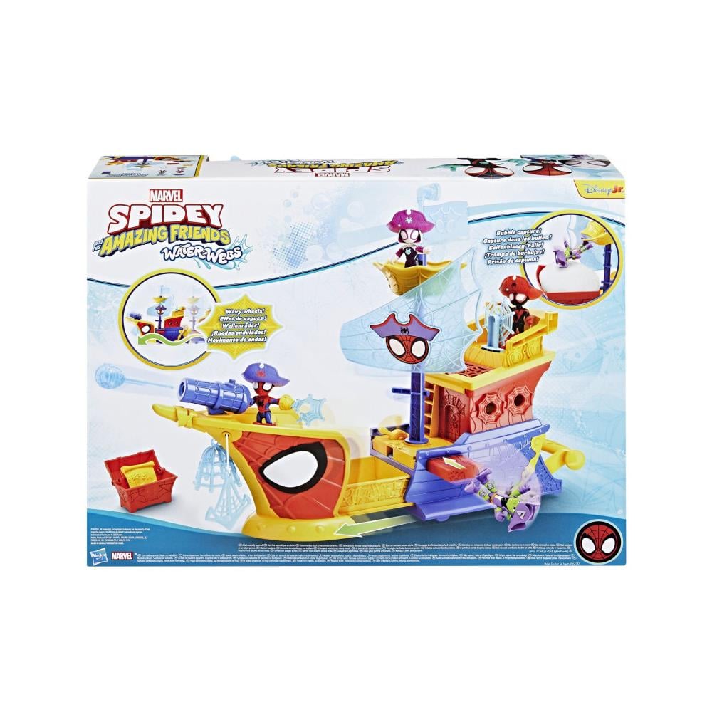 Spidey And His Amazing Friends Webs Ahoy Bubble Pirate Ship G0666