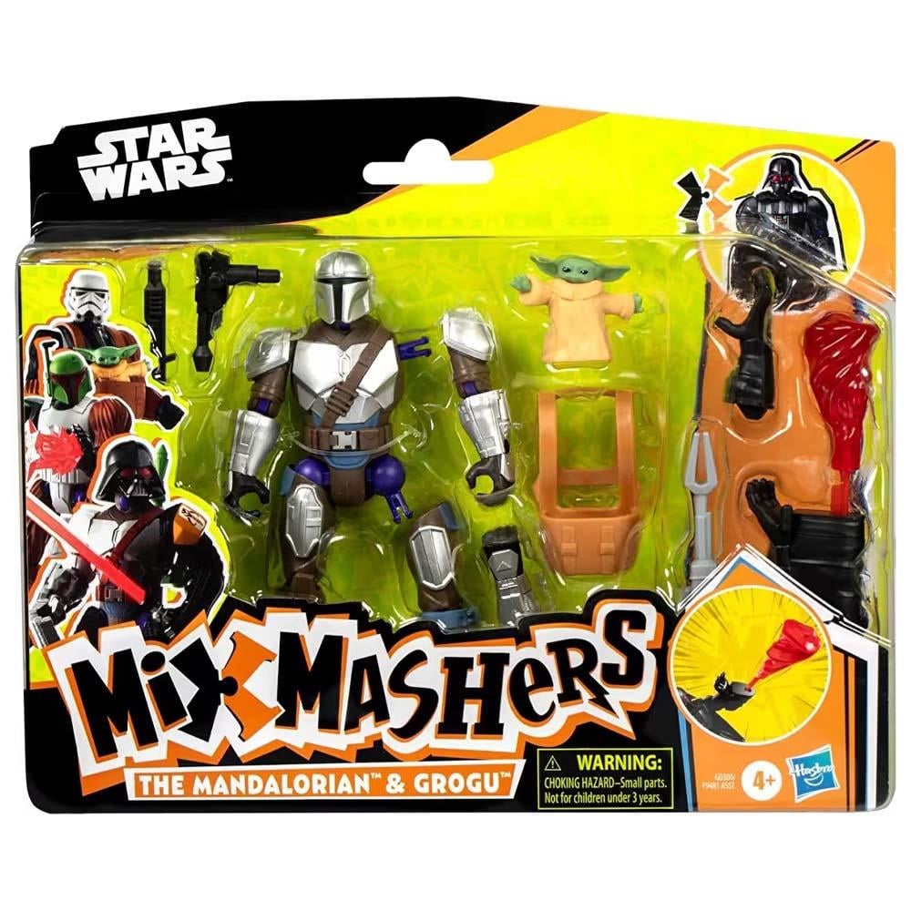 Star Wars Mandalorian ve Grogu Özel Karıştır ve Birleştir Deluxe Aksiyon Figürü Seti ve Aksesuarları G0300