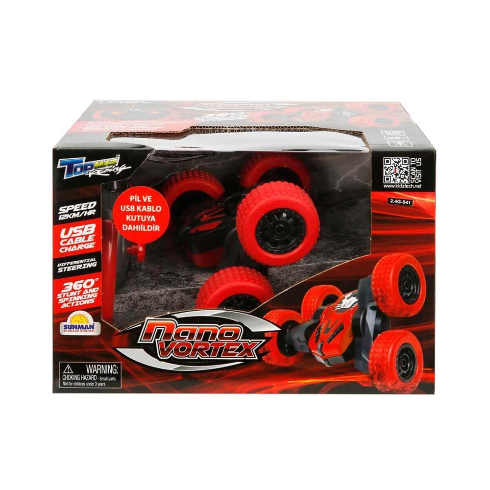 Sunman 1:40 Uzaktan Kumandalı Usb Şarjlı 360 Derece Dönebilen Nano Vortex Araç 84541