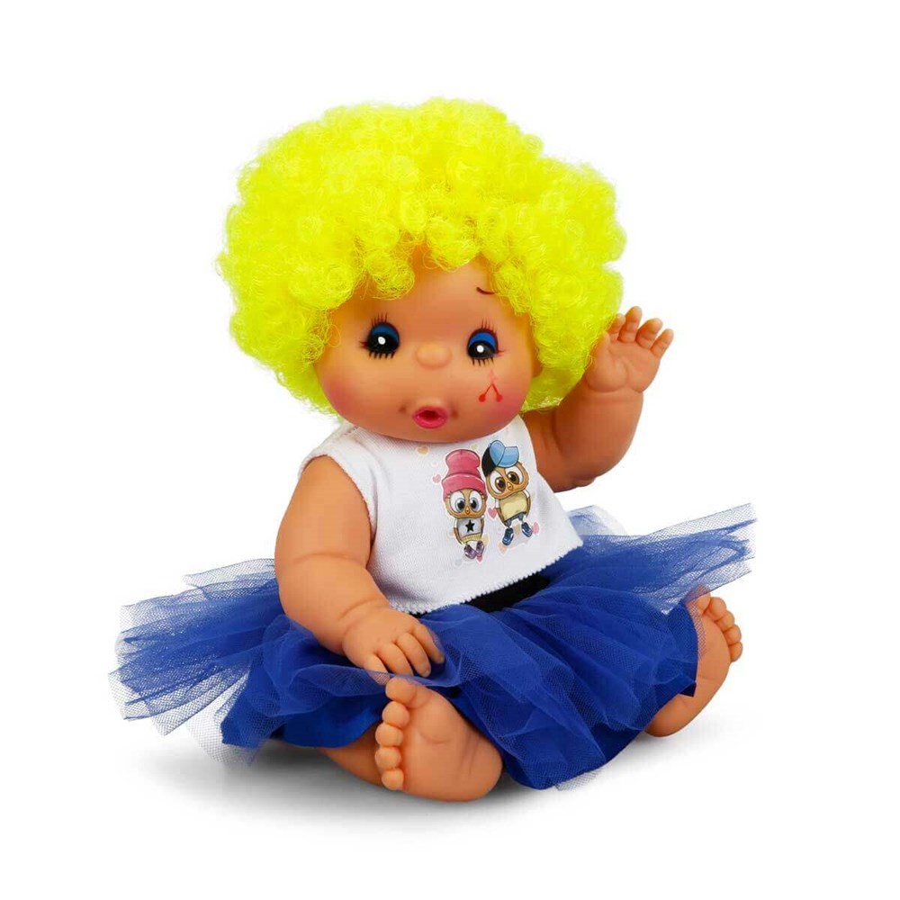 Sunman Kıvırcık Renkli Saçlı Bebek 23 Cm.