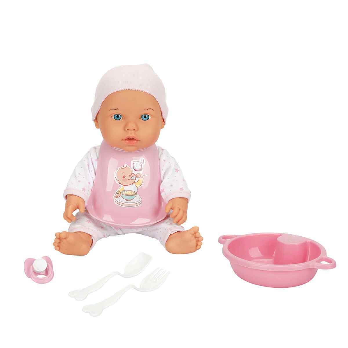 Sunman Oyuncak Bebelou Yemek Zamanı Sesli Bebek Seti 35 Cm 00030021
