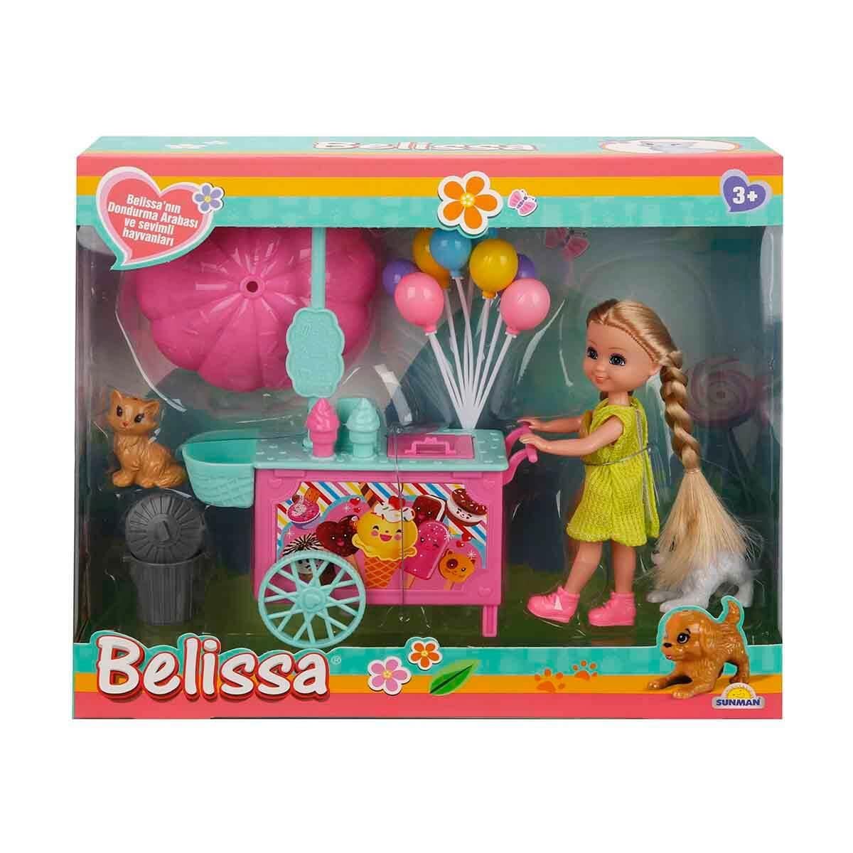 Sunman Oyuncak Belissa'nın Dondurma Arabası ve Sevimli Hayvanları 15 Cm 53815 00002984