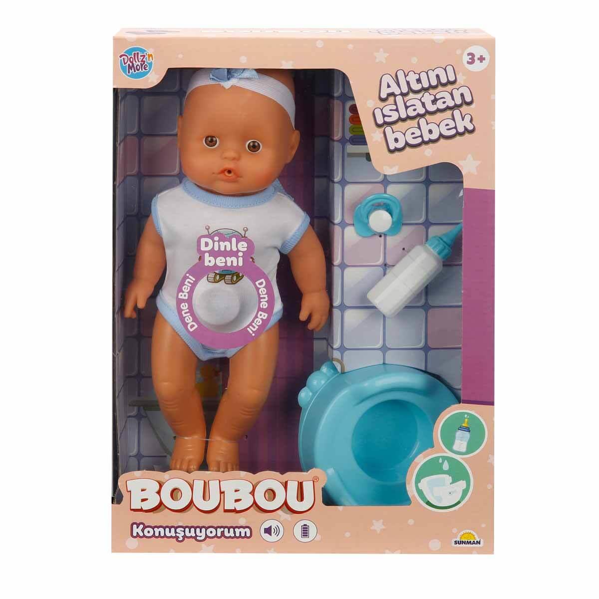 Sunman Oyuncak Boubou Altını Islatan Konuşan Bebek Seti 30 Cm 02030121
