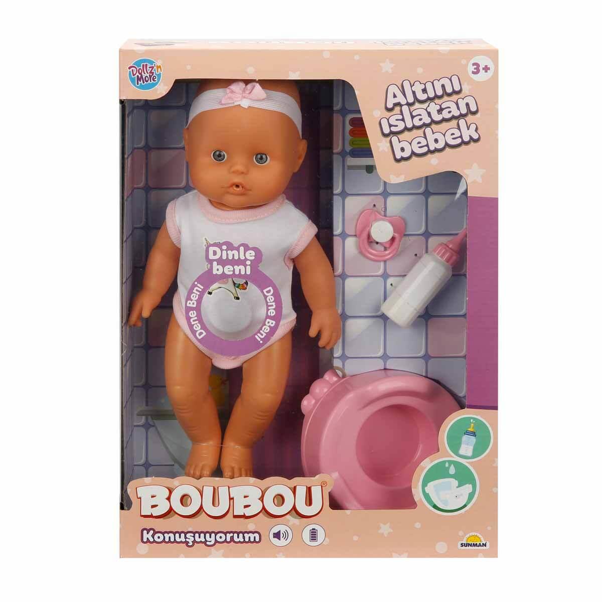 Sunman Oyuncak Boubou Altını Islatan Konuşan Bebek Seti 30 Cm 02030121