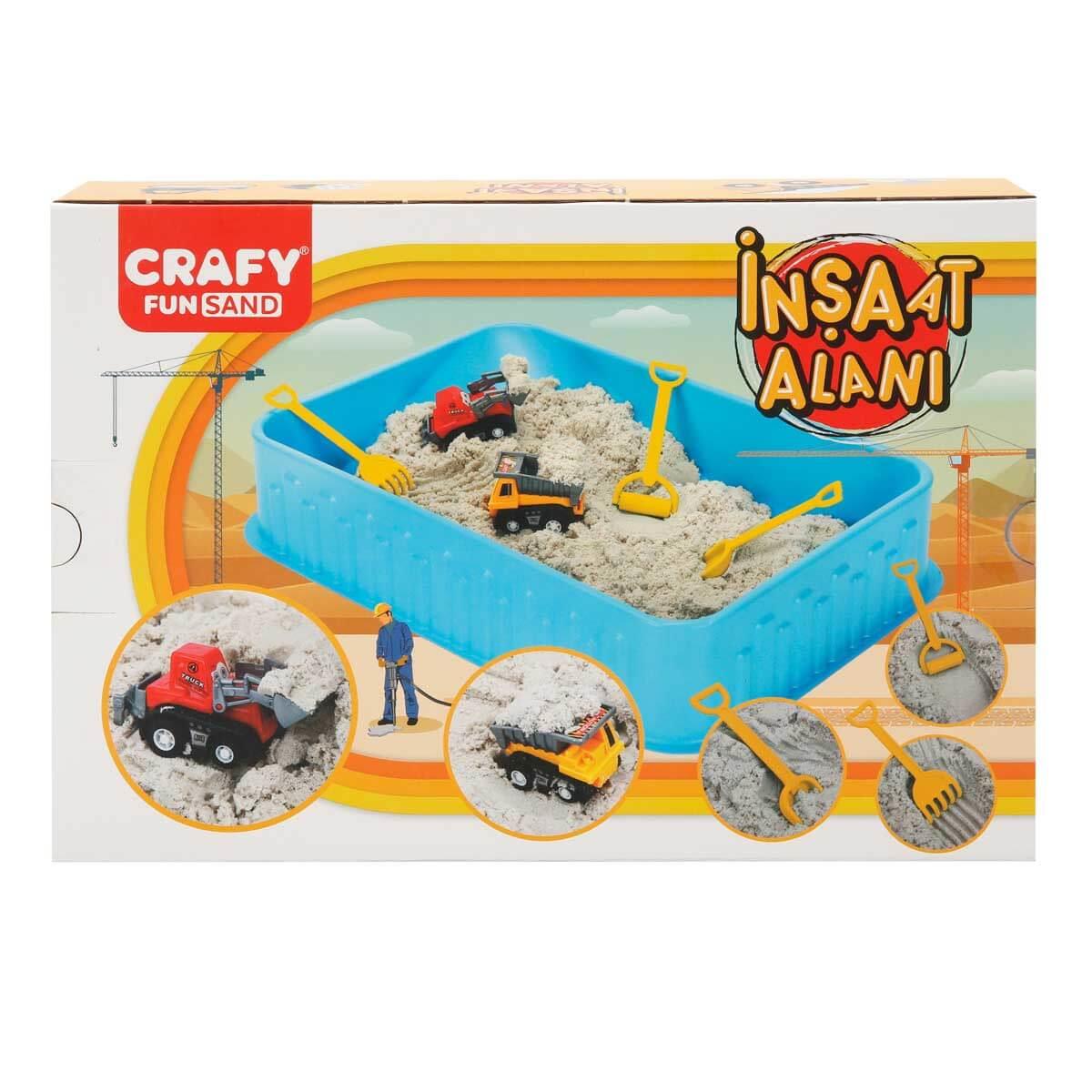 Sunman Oyuncak Crafy İnşaat Alanı Oyun Kumu Seti 250 gr 7 Parça 00003470