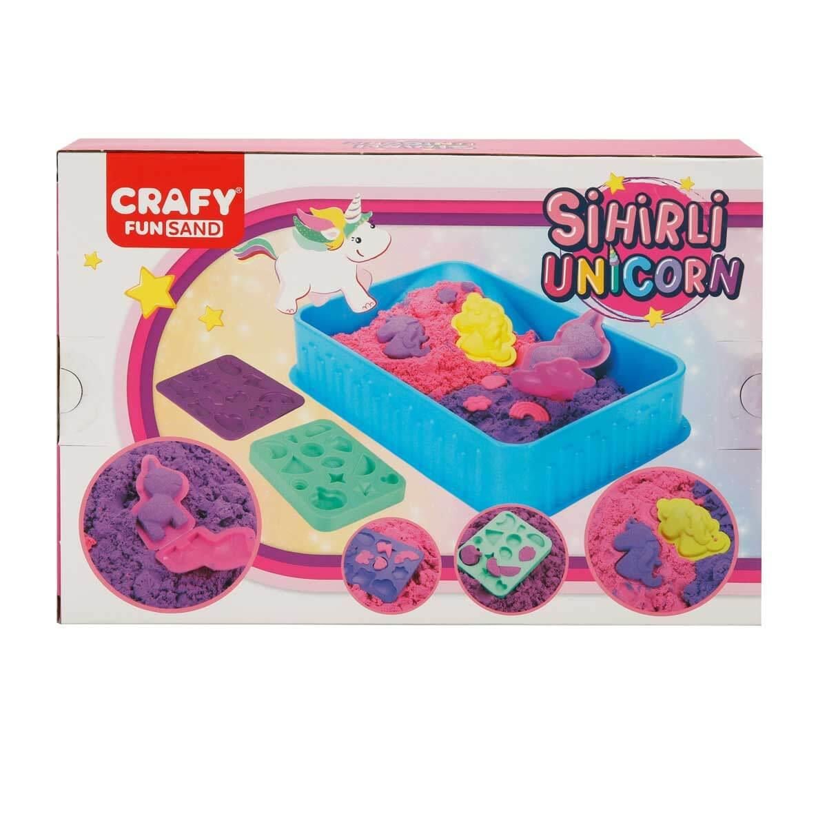 Sunman Oyuncak Crafy Sihirli Unicorn Oyun Kumu Seti 250 g 7 Parça 00003471